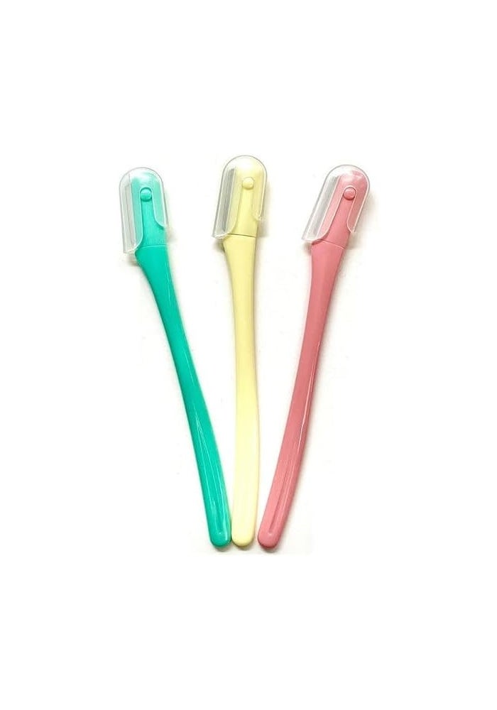Daiso Face and Eyebrow Razor Set 3 Pieces | Safe & Precise for Facial Hair and Eyebrow Shaping - Image 1